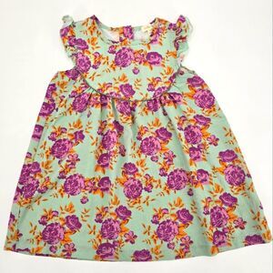 Matilda Jane Floral Kids Dress - Purple and Orange Size 6